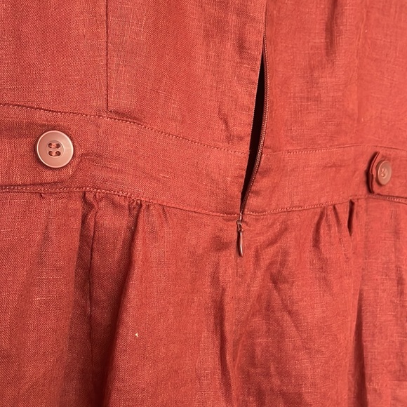 ELK Hersom Jumpsuit French Linen Size 6 Paprika - Picture 3 of 8